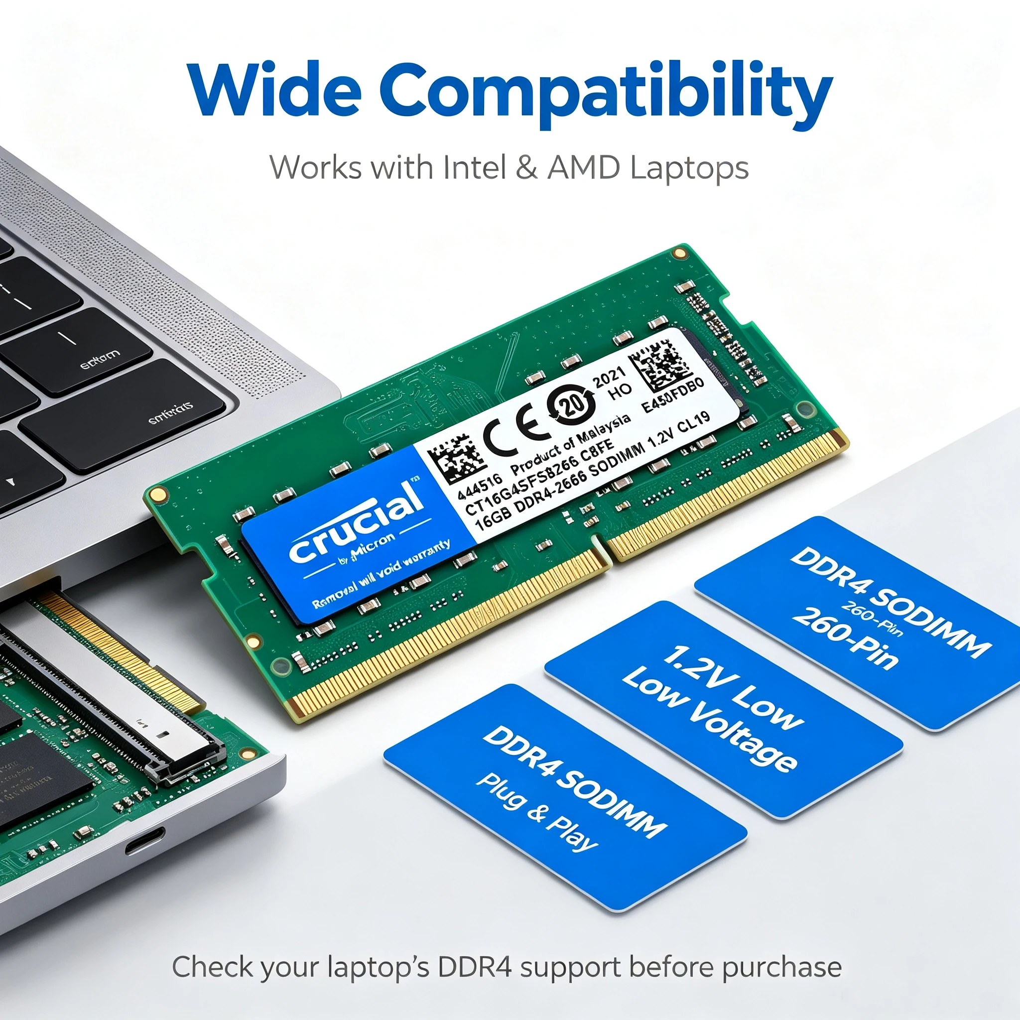 Crucial DDR4 Laptop RAM SODIMM - Khadas Vim4 8Gb 评论和价格