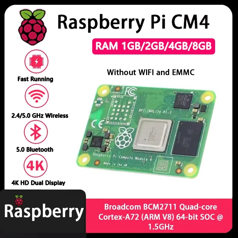 Raspberry Pi CM4 1GB/2GB/4GB/8 - Raspberry Pi Compute Module 4 8Gb 32Gb 评论和价格