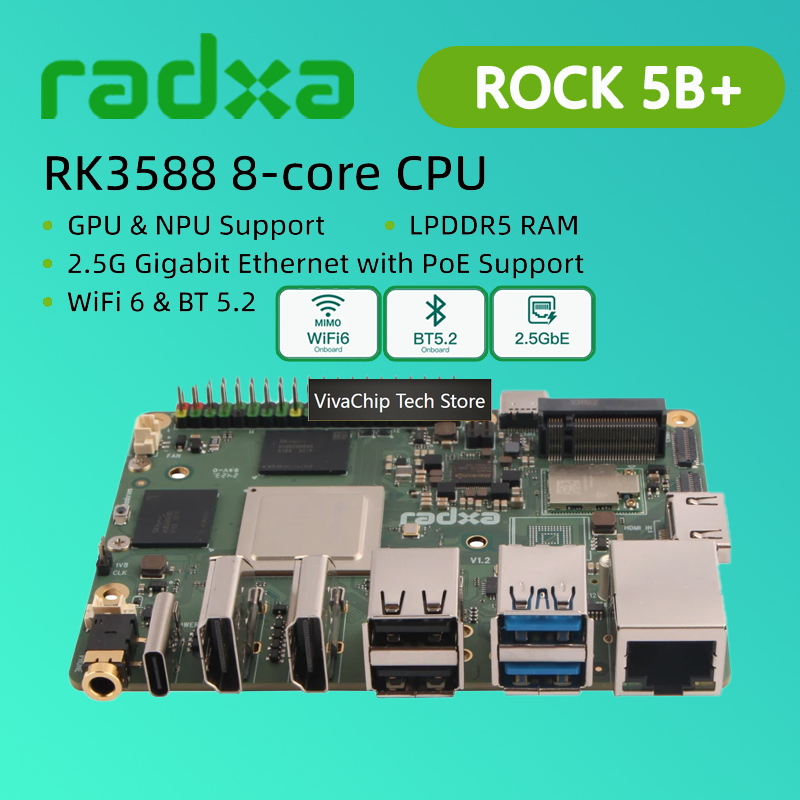 VivaChip TechRadxa ROCK 5B+ Ro - Khadas Vim4 8Gb 评论和价格